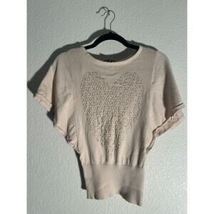 XOXO Women's Cream Blouse - Size XS - Excellent Condition